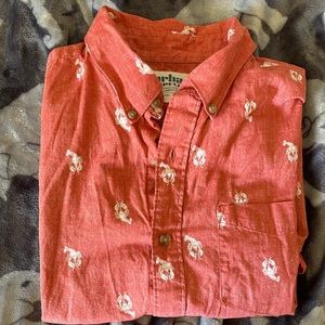 urban pipeline mens Medium lobster pattern button up
